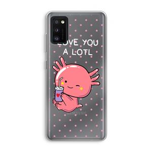 CaseCompany Love You A Lotl: Samsung Galaxy A41 Transparant Hoesje
