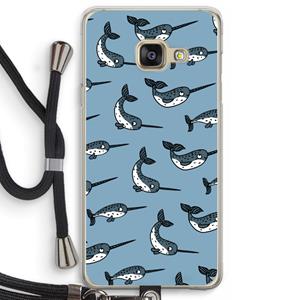 CaseCompany Narwhal: Samsung Galaxy A3 (2016) Transparant Hoesje met koord