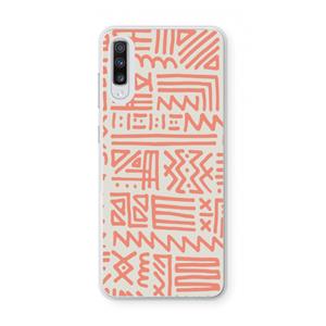 CaseCompany Marrakech Pink: Samsung Galaxy A70 Transparant Hoesje