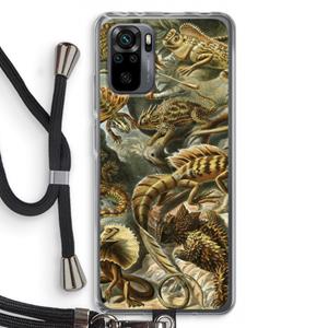 CaseCompany Haeckel Lacertilia: Xiaomi Redmi Note 10 Pro Transparant Hoesje met koord