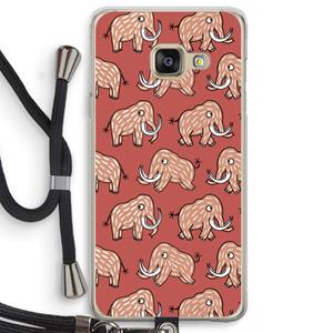 CaseCompany Mammoet: Samsung Galaxy A3 (2016) Transparant Hoesje met koord