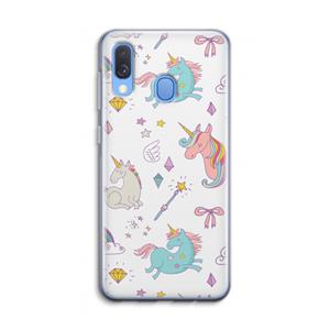 CaseCompany Fantasiewereld: Samsung Galaxy A40 Transparant Hoesje