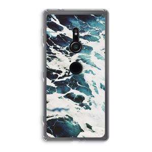 CaseCompany Golven: Sony Xperia XZ2 Transparant Hoesje