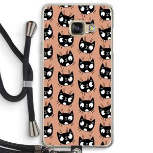 CaseCompany Kat: Samsung Galaxy A3 (2016) Transparant Hoesje met koord