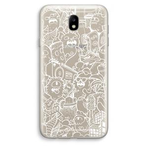 CaseCompany Vexx City #2: Samsung Galaxy J7 (2017) Transparant Hoesje