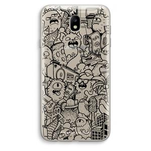 CaseCompany Vexx Black City : Samsung Galaxy J7 (2017) Transparant Hoesje