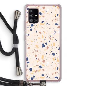 CaseCompany Terrazzo N°23: Samsung Galaxy A51 5G Transparant Hoesje met koord