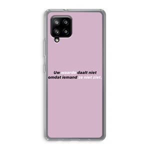 CaseCompany uw waarde daalt niet: Samsung Galaxy A42 5G Transparant Hoesje