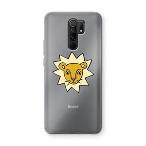 CaseCompany Kleine leeuw: Xiaomi Redmi 9 Transparant Hoesje