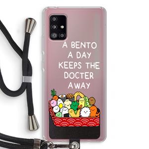 CaseCompany Bento a day: Samsung Galaxy A51 5G Transparant Hoesje met koord