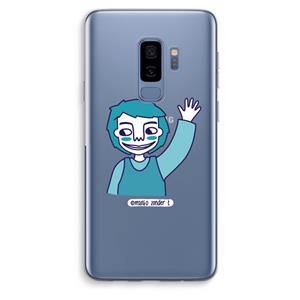 CaseCompany Zwaai: Samsung Galaxy S9 Plus Transparant Hoesje