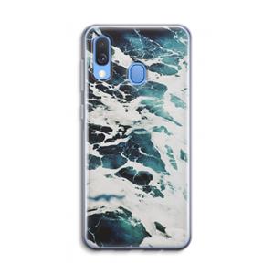 CaseCompany Golven: Samsung Galaxy A40 Transparant Hoesje