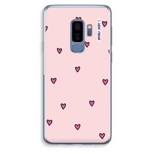 CaseCompany Hartjes: Samsung Galaxy S9 Plus Transparant Hoesje