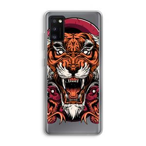 CaseCompany Tiger and Rattlesnakes: Samsung Galaxy A41 Transparant Hoesje