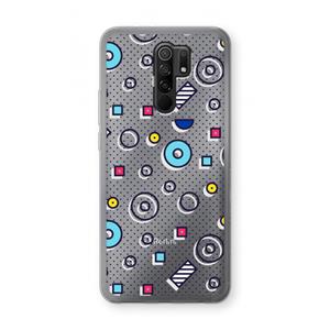 CaseCompany 8-bit N°9: Xiaomi Redmi 9 Transparant Hoesje