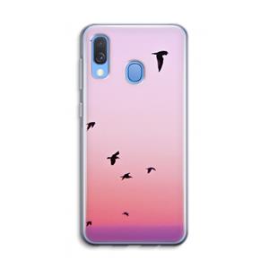 CaseCompany Fly away: Samsung Galaxy A40 Transparant Hoesje