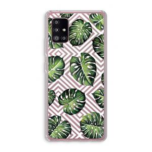 CaseCompany Geometrische jungle: Samsung Galaxy A51 5G Transparant Hoesje