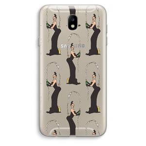 CaseCompany Pop Some Kim: Samsung Galaxy J7 (2017) Transparant Hoesje