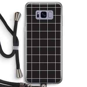 CaseCompany Rooster 2: Samsung Galaxy S8 Transparant Hoesje met koord