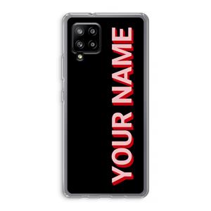CaseCompany Namecase: Samsung Galaxy A42 5G Transparant Hoesje