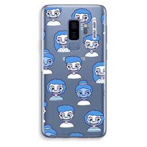 CaseCompany Gezichtjes: Samsung Galaxy S9 Plus Transparant Hoesje
