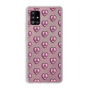 CaseCompany GIRL POWER: Samsung Galaxy A51 5G Transparant Hoesje