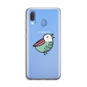 CaseCompany Birdy: Samsung Galaxy A40 Transparant Hoesje