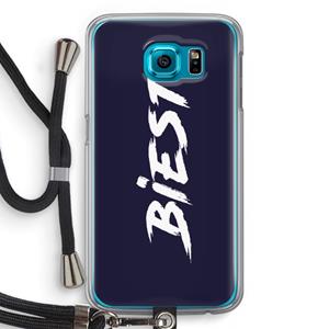 CaseCompany Biest: Samsung Galaxy S6 Transparant Hoesje met koord