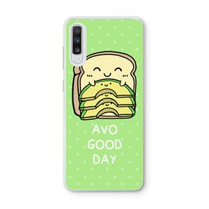 CaseCompany Avo Good Day: Samsung Galaxy A70 Transparant Hoesje