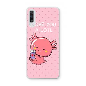 CaseCompany Love You A Lotl: Samsung Galaxy A70 Transparant Hoesje