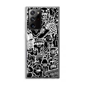 CaseCompany Vexx Black Mixtape: Samsung Galaxy Note 20 Ultra / Note 20 Ultra 5G Transparant Hoesje