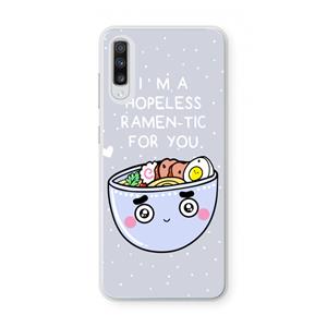 CaseCompany I'm A Hopeless Ramen-Tic For You: Samsung Galaxy A70 Transparant Hoesje