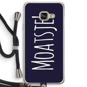 CaseCompany Moatsje!: Samsung Galaxy A3 (2016) Transparant Hoesje met koord