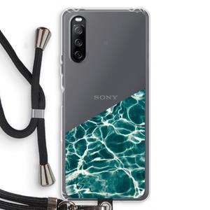 CaseCompany Weerkaatsing water: Sony Sony Xperia 10 III Transparant Hoesje met koord
