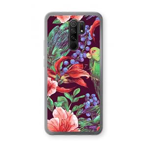 CaseCompany Papegaaien: Xiaomi Redmi 9 Transparant Hoesje