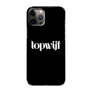 CaseCompany Topwijf Zwart: Volledig geprint iPhone 12 Pro Max Hoesje