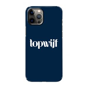 CaseCompany Topwijf Navy: Volledig geprint iPhone 12 Pro Max Hoesje