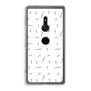CaseCompany Hipster stripes: Sony Xperia XZ2 Transparant Hoesje