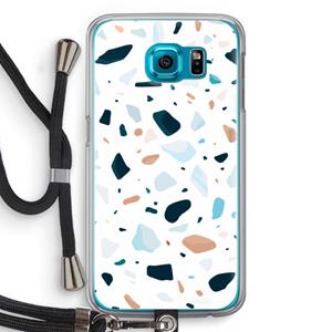 CaseCompany Terrazzo N°13: Samsung Galaxy S6 Transparant Hoesje met koord