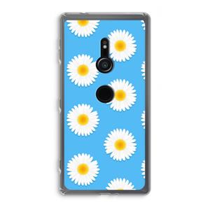 CaseCompany Margrietjes: Sony Xperia XZ2 Transparant Hoesje
