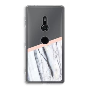 CaseCompany A touch of peach: Sony Xperia XZ2 Transparant Hoesje