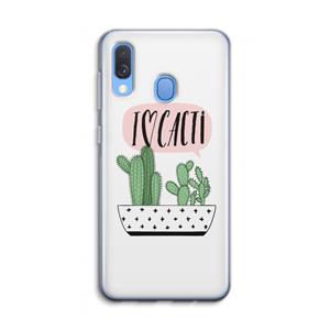 CaseCompany I love cacti: Samsung Galaxy A40 Transparant Hoesje