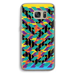 CaseCompany Skew Bee 1: Samsung Galaxy S7 Transparant Hoesje