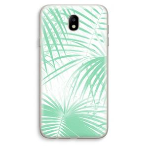 CaseCompany Palmbladeren: Samsung Galaxy J7 (2017) Transparant Hoesje