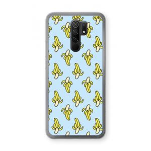 CaseCompany Bananas: Xiaomi Redmi 9 Transparant Hoesje