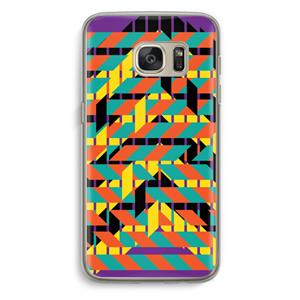 CaseCompany Skew Bee 2: Samsung Galaxy S7 Transparant Hoesje