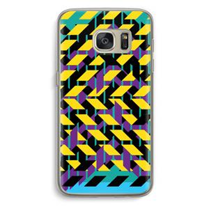 CaseCompany Skew Bee 3: Samsung Galaxy S7 Transparant Hoesje