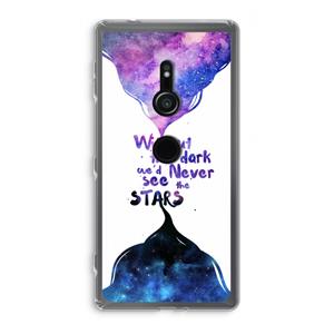 CaseCompany Stars quote: Sony Xperia XZ2 Transparant Hoesje