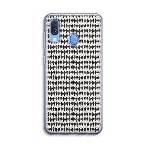 CaseCompany Crazy shapes: Samsung Galaxy A40 Transparant Hoesje