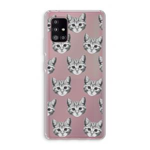 CaseCompany Kitten: Samsung Galaxy A51 5G Transparant Hoesje